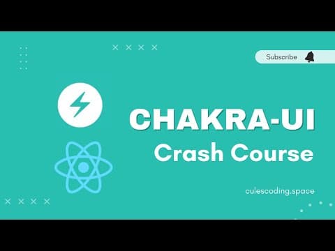 Chakra UI Crash Course | React UI Framework